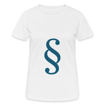 Droit Avocat Paragraphe Avocat Cour Droit - T-shirt respirant Femme - blanc - Devant - AI Model Female 172 dark (172cm)