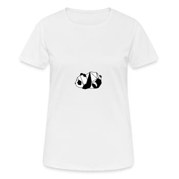 Panda lying down - Women's Breathable T-Shirt - white - Front - AI Model Female 172 dark (172cm)