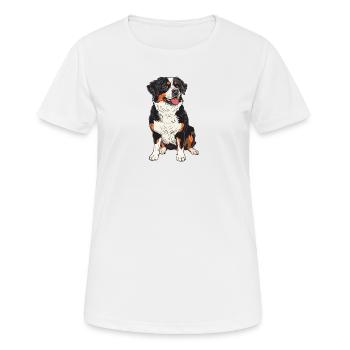 Hund Hundesport Dobermann - Frauen T-Shirt atmungsaktiv - Weiß - Vorne - AI Model Female 172 dark (172cm)