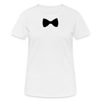 Fly Tie Tie - T-shirt respirant Femme - blanc - Devant - AI Model Female 172 dark (172cm)