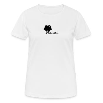 Alsace headdress - Women's Breathable T-Shirt - white - Front - AI Model Female 172 dark (172cm)