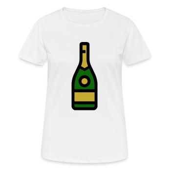 Champangnerglas, Sekt, Sektglas - Frauen T-Shirt atmungsaktiv - Weiß - Vorne - AI Model Female 172 dark (172cm)