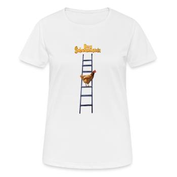 Trinkflasche Leiter Burg Schreckenstein - Frauen T-Shirt atmungsaktiv - Weiß - Vorne - AI Model Female 172 dark (172cm)