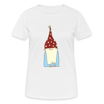 Gnome Dwarf - Women's Breathable T-Shirt - white - Front - AI Model Female 172 dark (172cm)