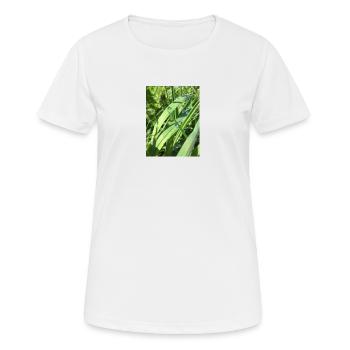 Raindrop - Frauen T-Shirt atmungsaktiv - Weiß - Vorne - AI Model Female 172 dark (172cm)