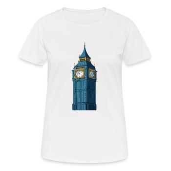 Big Ben at night - Women's Breathable T-Shirt - white - Front - AI Model Female 172 dark (172cm)