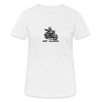 AHV Rocker - Women's Breathable T-Shirt - white - Front - AI Model Female 172 dark (172cm)