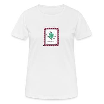 Petit coléoptère - T-shirt respirant Femme - blanc - Devant - AI Model Female 172 dark (172cm)