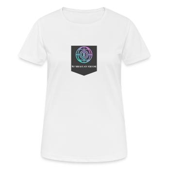 Not your Key Not your Coins - Frauen T-Shirt atmungsaktiv - Weiß - Vorne - AI Model Female 172 dark (172cm)
