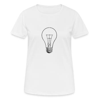 ampoule - T-shirt respirant Femme - blanc - Devant - AI Model Female 172 dark (172cm)