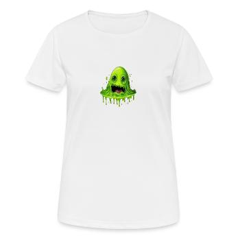 Monstre de boue vert - T-shirt respirant Femme - blanc - Devant - AI Model Female 172 dark (172cm)