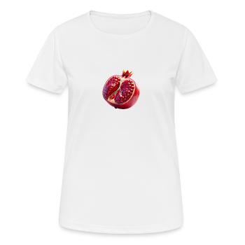Grenade – Élégance juteuse - T-shirt respirant Femme - blanc - Devant - AI Model Female 172 dark (172cm)