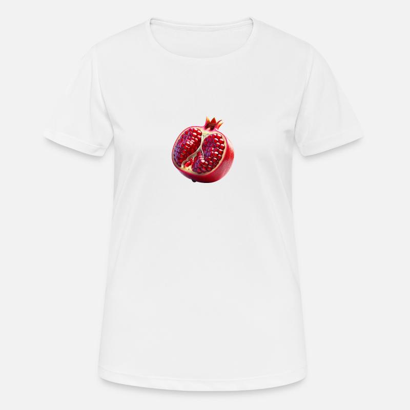Pomegranate – Juicy elegance - Women's Breathable T-Shirt - white