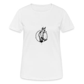Fuchs Wald Natur - Frauen T-Shirt atmungsaktiv - Weiß - Vorne - AI Model Female 172 dark (172cm)