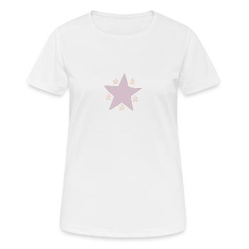 Étoile Pourpre - T-shirt respirant Femme - blanc - Devant - AI Model Female 172 dark (172cm)