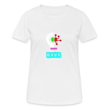 Rave-Glühbirne - Frauen T-Shirt atmungsaktiv - Weiß - Vorne - AI Model Female 172 dark (172cm)