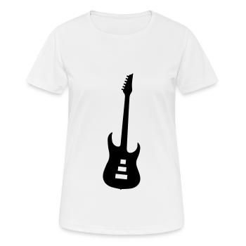 Symbole de guitare - T-shirt respirant Femme - blanc - Devant - AI Model Female 172 dark (172cm)