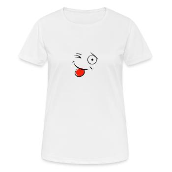 face - Women's Breathable T-Shirt - white - Front - AI Model Female 172 dark (172cm)