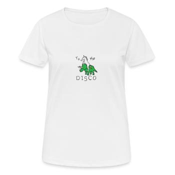 À la discothèque - T-shirt respirant Femme - blanc - Devant - AI Model Female 172 dark (172cm)