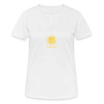 Soleil du Kurdistan, Soleil du Kurdistan. - T-shirt respirant Femme - blanc - Devant - AI Model Female 172 dark (172cm)