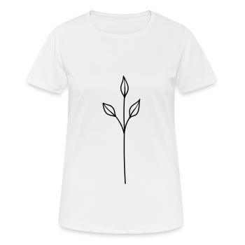 herbes simples - T-shirt respirant Femme - blanc - Devant - AI Model Female 172 dark (172cm)