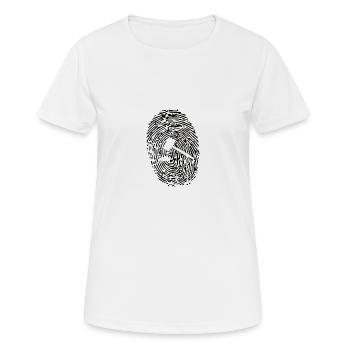 Lawyer Justice Fingerprint - Women's Breathable T-Shirt - white - Front - AI Model Female 172 dark (172cm)