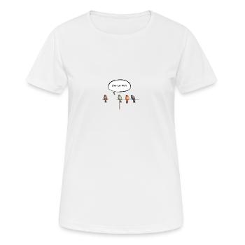 Der hat WiFi - Deutsch - Frauen T-Shirt atmungsaktiv - Weiß - Vorne - AI Model Female 172 dark (172cm)