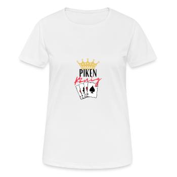 Roi de pique - T-shirt respirant Femme - blanc - Devant - AI Model Female 172 dark (172cm)
