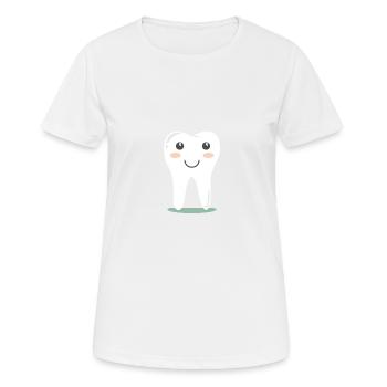 Der magische Zahn - Frauen T-Shirt atmungsaktiv - Weiß - Vorne - AI Model Female 172 dark (172cm)
