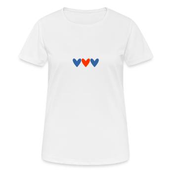 PAAR. ICH HABE GERADE GEHEIRATET. Junggesellinnenabschied. VALENTINSTAG. MARIES - Frauen T-Shirt atmungsaktiv - Weiß - Vorne - AI Model Female 172 dark (172cm)