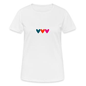 VALENTINSTAG. Junggesellinnenabschied. ICH LIEBE DICH. ICH LIEBE DICH. LIEBE - Frauen T-Shirt atmungsaktiv - Weiß - Vorne - AI Model Female 172 dark (172cm)