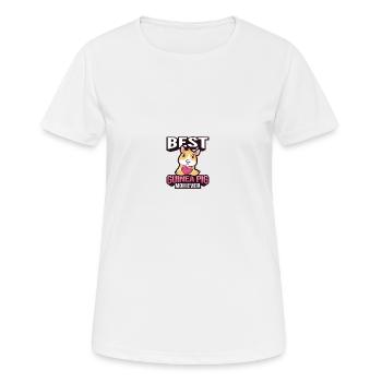 Meerschweinchen - Frauen T-Shirt atmungsaktiv - Weiß - Vorne - AI Model Female 172 dark (172cm)