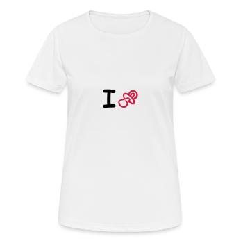 pacifier - Women's Breathable T-Shirt - white - Front - AI Model Female 172 dark (172cm)