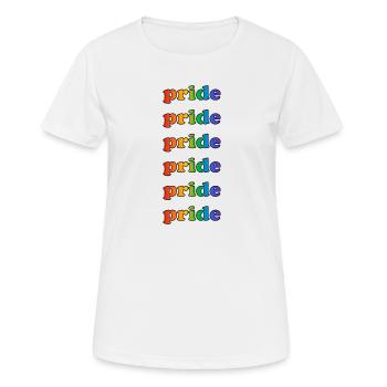 Pride Rainbow Colors - Women's Breathable T-Shirt - white - Front - AI Model Female 172 dark (172cm)