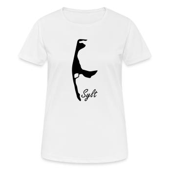 Sylt Design - T-shirt respirant Femme - blanc - Devant - AI Model Female 172 dark (172cm)