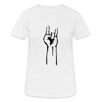 satan fingers - Frauen T-Shirt atmungsaktiv - Weiß - Vorne - AI Model Female 172 dark (172cm)