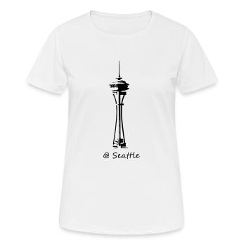 Seattle - Women's Breathable T-Shirt - white - Front - AI Model Female 172 dark (172cm)