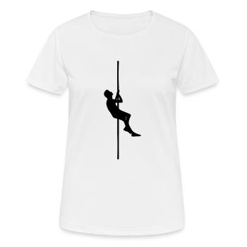 bergsteiger - Frauen T-Shirt atmungsaktiv - Weiß - Vorne - AI Model Female 172 dark (172cm)