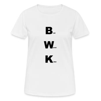 Brot Wurst Käse - Frauen T-Shirt atmungsaktiv - Weiß - Vorne - AI Model Female 172 dark (172cm)