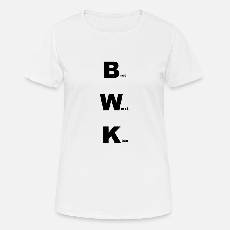 Bread Sausage Cheese - Women's Breathable T-Shirt - white
