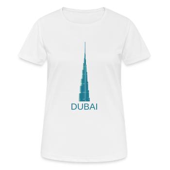 Dubaï - T-shirt respirant Femme - blanc - Devant - AI Model Female 172 dark (172cm)