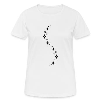 Glitter Line - Women's Breathable T-Shirt - white - Front - AI Model Female 172 dark (172cm)