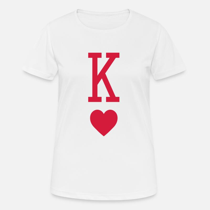 King heart - Women's Breathable T-Shirt - white