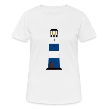 leuchtturm lighthouse coast kueste ocean sea meer1 - Frauen T-Shirt atmungsaktiv - Weiß - Vorne - AI Model Female 172 dark (172cm)