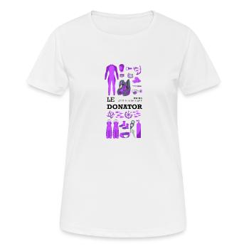 I can't, I have wreck diving. - Women's Breathable T-Shirt - white - Front - AI Model Female 172 dark (172cm)