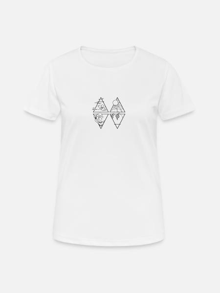 4 Éléments - T-shirt respirant Femme - blanc