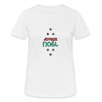 WEIHNACHTEN. FROHE WEIHNACHTEN. FROHE WEIHNACHTEN. NEUJAHR - Frauen T-Shirt atmungsaktiv - Weiß - Vorne - AI Model Female 172 dark (172cm)
