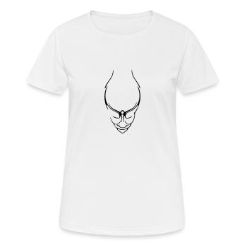 Gnom, - Frauen T-Shirt atmungsaktiv - Weiß - Vorne - AI Model Female 172 dark (172cm)