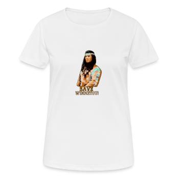 Enregistrer Winnetou,Winnetou,Indianer,Illustration - T-shirt respirant Femme - blanc - Devant - AI Model Female 172 dark (172cm)