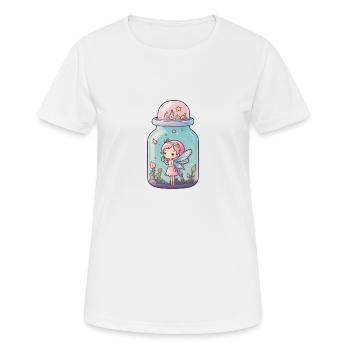 Fairy in a bottle 02 - Women's Breathable T-Shirt - white - Front - AI Model Female 172 dark (172cm)